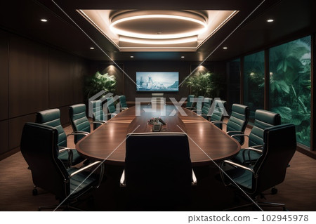 ideal business meeting room, empty room with no people ideal business meeting room, empty room with no people 102945978