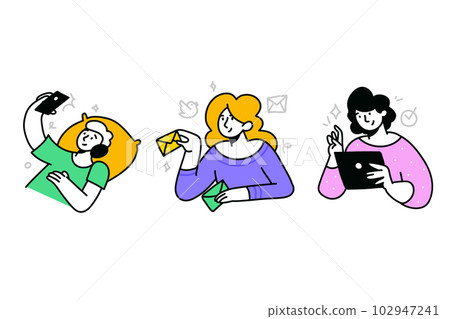 Business Concept illustrations. Mega set. Collection with Business Concept illustrations. Mega set. Collection with 102947241