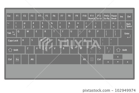 適用於 Windows 的個人計算機鍵盤(美式鍵盤)的插圖 適用於 Windows 的個人計算機鍵盤(美式鍵盤)的插圖 102949974