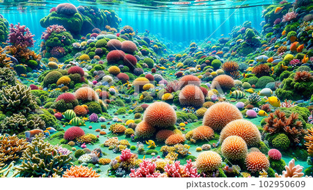 AI-generated image [Nature] Coral in the sea 102950609