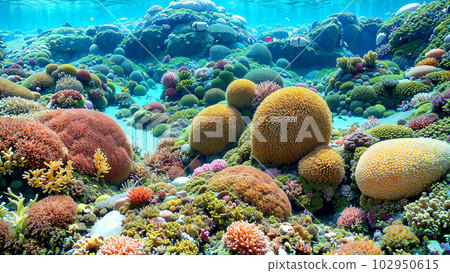 AI-generated image [Nature] Coral in the sea 102950615