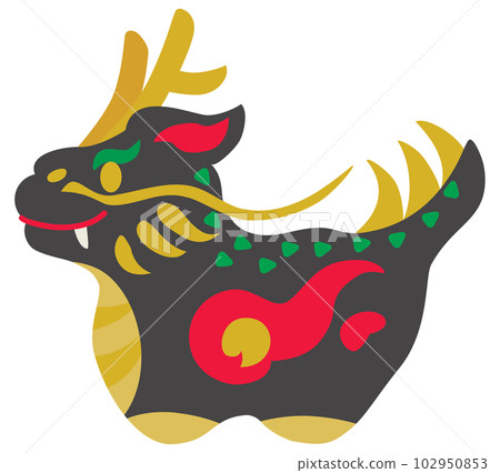 龍年黑龍俑圖解 龍年黑龍俑圖解 102950853