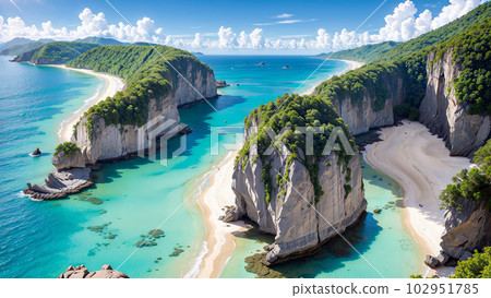 AI-generated image [Nature] Seascape 102951785