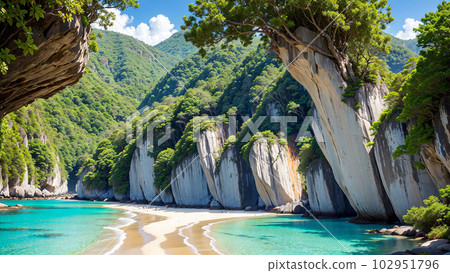 AI-generated image [Nature] Seascape 102951796