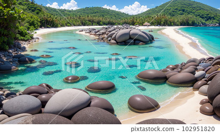 AI-generated image [Nature] Seascape 102951820
