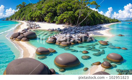 AI-generated image [Nature] Seascape 102951823