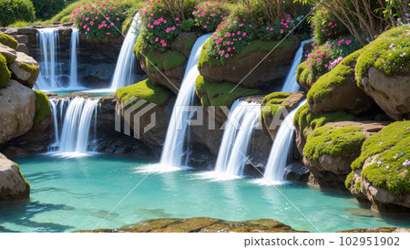 AI-generated image [Nature] Waterfall scenery 102951902