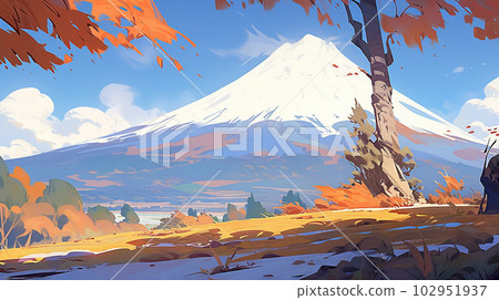 秋天的富士山（AI） 102951937