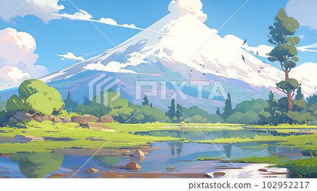 夏天的富士山(AI) 夏天的富士山(AI) 102952217