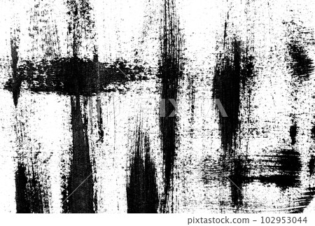 Background made of hand drawn black brush strokes isolated on a white. 102953044