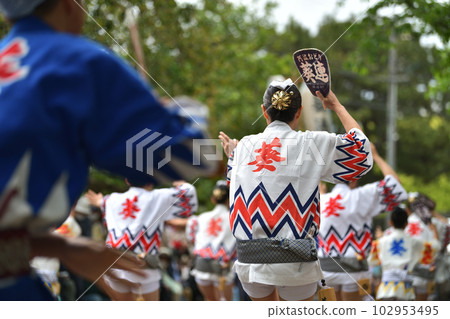 阿波舞春節“德島城阿波舞”著名的女性happi舞 阿波舞春節“德島城阿波舞”著名的女性happi舞 102953495