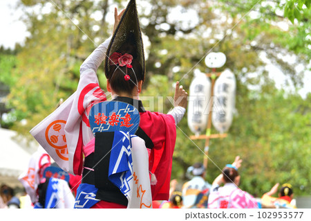 阿波舞春節“德島城阿波舞”著名女子舞蹈 阿波舞春節“德島城阿波舞”著名女子舞蹈 102953577