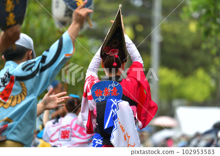 阿波舞春節“德島城阿波舞”著名女子舞蹈 阿波舞春節“德島城阿波舞”著名女子舞蹈 102953583