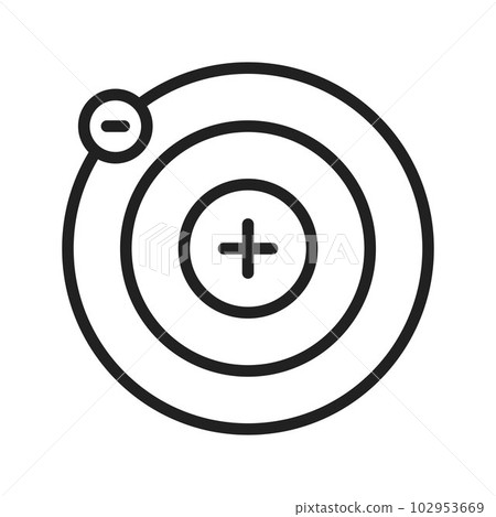 Proton icon vector image. 102953669