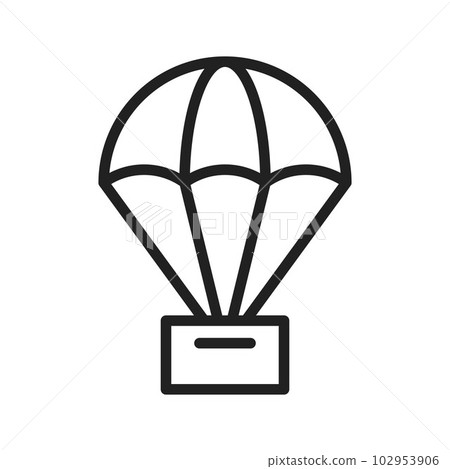 Parachute icon vector image. Parachute icon vector image. 102953906