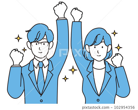 做出閃閃發光的內臟姿勢的新員工 做出閃閃發光的內臟姿勢的新員工 102954356