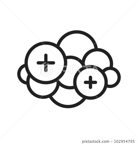 Nucleus icon vector image. 102954785