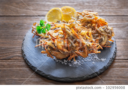 Okinawan Cuisine Mozuku Tempura Okinawan Cuisine Mozuku Tempura 102956008