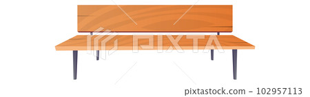Park bench collection in cartoon style vector illustration isolated on white Park bench collection in cartoon style vector illustration isolated on white 102957113