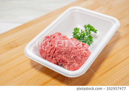 minced meat in packs minced meat in packs 102957477
