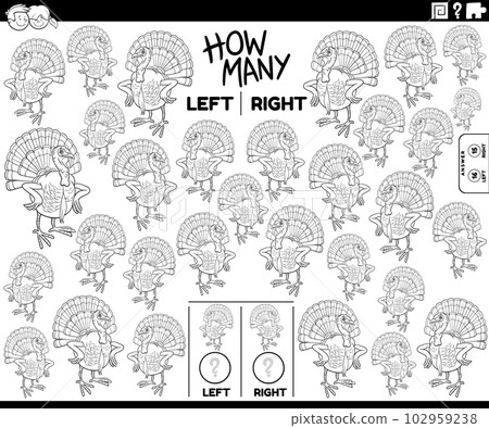 count pictures of cartoon turkey bird coloring page count pictures of cartoon turkey bird coloring page 102959238