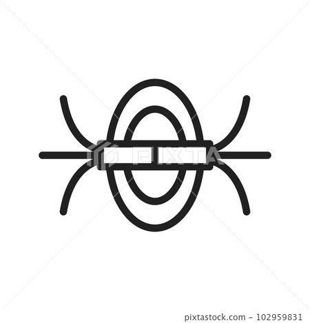 Magnetic Field icon vector image. Magnetic Field icon vector image. 102959831