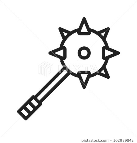 Mace icon vector image. Mace icon vector image. 102959842