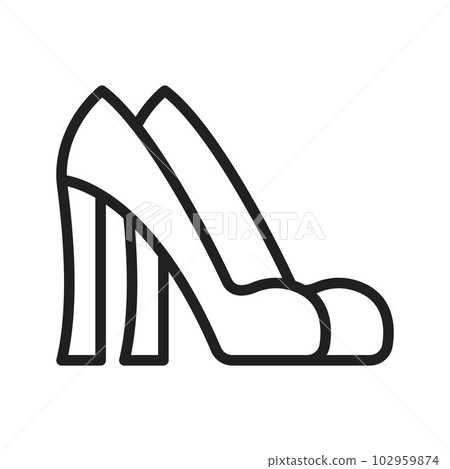 High Heels icon vector image. High Heels icon vector image. 102959874