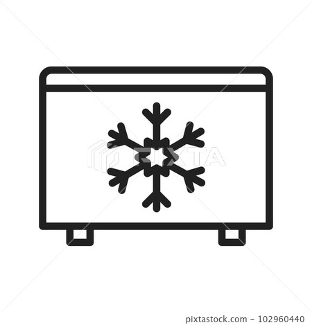 Freezer icon vector image. Freezer icon vector image. 102960440