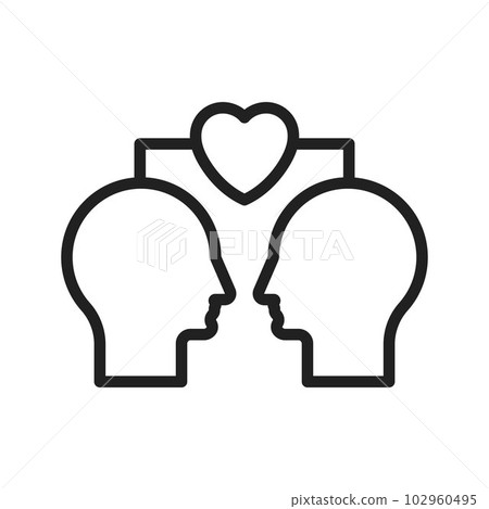 Empathy icon vector image. Empathy icon vector image. 102960495