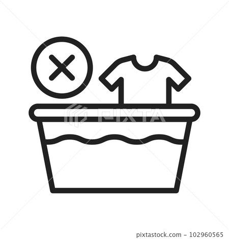Do Not Wash icon vector image. 102960565