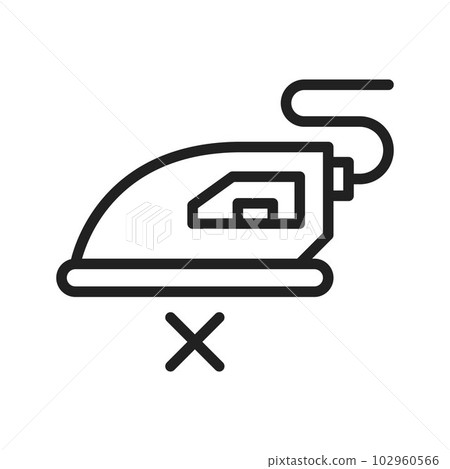 Do Not Steam icon vector image. 102960566