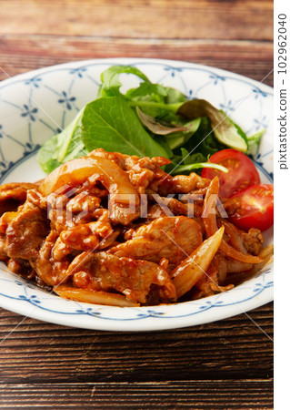 pork ketchup pork ketchup 102962040