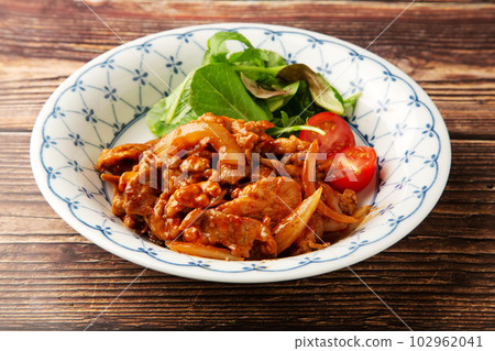 pork ketchup pork ketchup 102962041