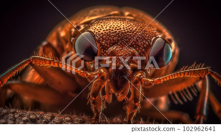 Macro image Bedbug, insects, forest dwellers, Generated AI Macro image Bedbug, insects, forest dwellers, Generated AI 102962641