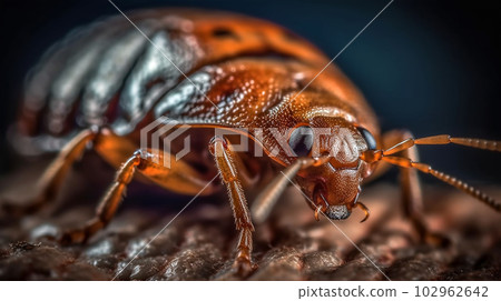Macro image Bedbug, insects, forest dwellers, Generated AI Macro image Bedbug, insects, forest dwellers, Generated AI 102962642