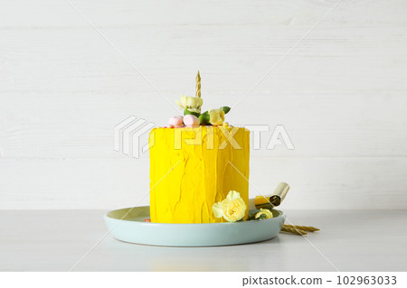 Concept of Happy Birthday, holiday Birthday cake Concept of Happy Birthday, holiday Birthday cake 102963033