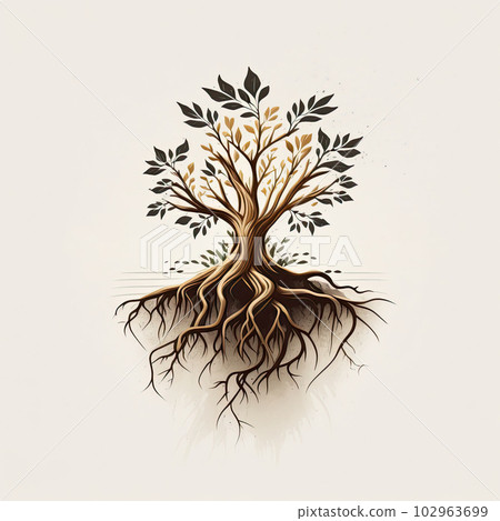 Tree Minimalist Emblem Square Illustration Tree Minimalist Emblem Square Illustration 102963699