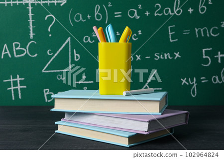 Concept of school and education with blackboard 102964824