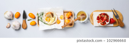 Concept of delicious French food - Camembert cheese Concept of delicious French food - Camembert cheese 102966668