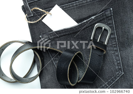 Concept of modern casual clothes - jeans, space for text 102966740