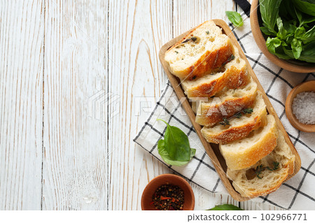 Concept of different world cuisine - Italian food and cuisine 102966771