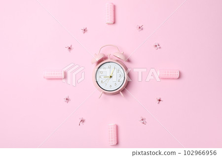 Concept of sleep and wake up with alarm clock Concept of sleep and wake up with alarm clock 102966956