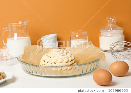 Concept of accessories for cooking and baking - baking paper 102966993