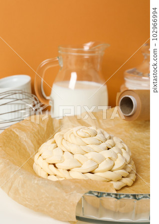Concept of accessories for cooking and baking - baking paper 102966994