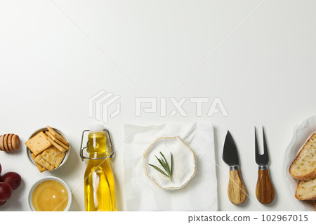 Concept of delicious French food - Camembert cheese Concept of delicious French food - Camembert cheese 102967015