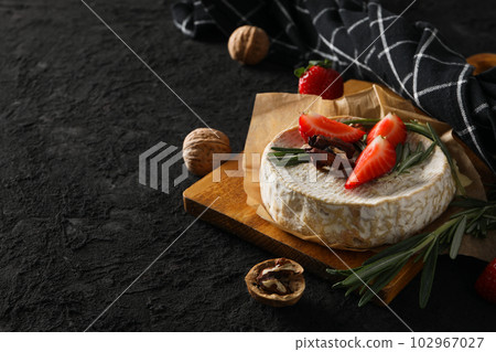 Concept of delicious French food - Camembert cheese 102967027