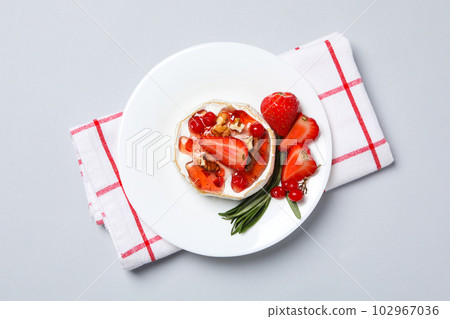 Concept of delicious French food - Camembert cheese Concept of delicious French food - Camembert cheese 102967036