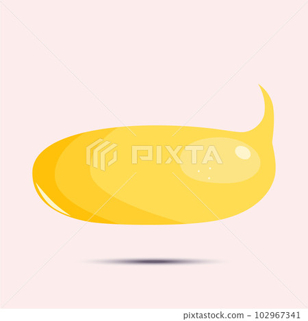 Cartoon speech bubble icon, isolated on a beige background. Emty text cloud for social media, comments or dialoges. Thought balloon illustration Cartoon speech bubble icon, isolated on a beige background. Emty text cloud for social media, comments or dialoges. Thought balloon illustration 102967341