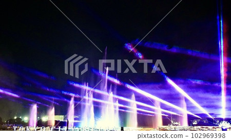 Oi Racecourse lit up in purple 102969398